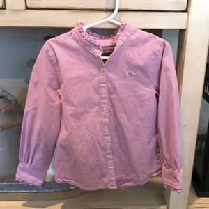 Vineyard Vines Girls Button Up- Size 6